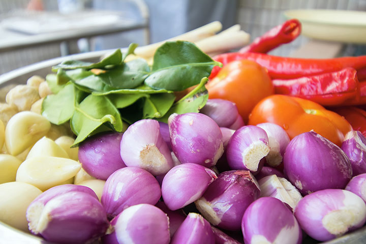 Some ingredients to make rempah