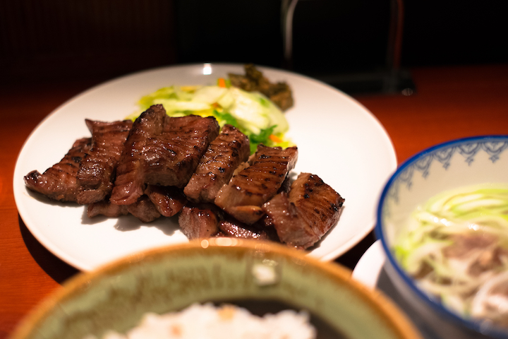 Roast cow tongue, a Miyagi specialty
