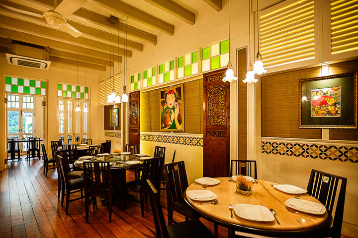 The interiors of The Blue Ginger