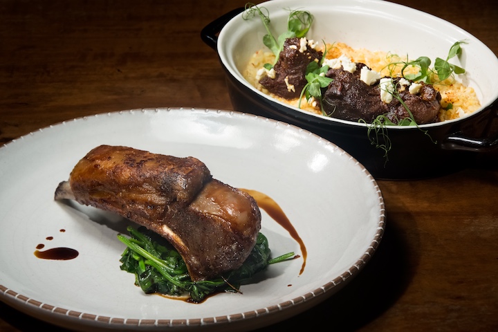 Lamb Rack & Braised Spice Islands Marinade Rump Stew from Halia.