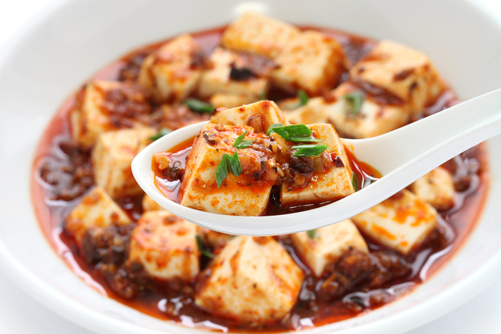 Mapo tofu, a staple of Sichuan cuisine