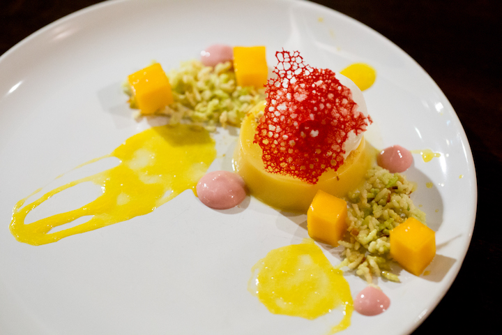 Chef Ton's interpretation of traditional Thai mango sticky rice