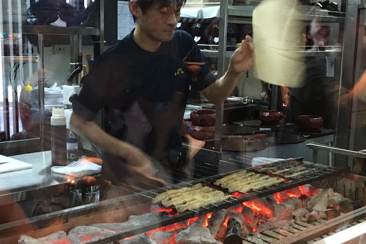 Ungai fresh off the grill. (Credit: Kenneth Goh)
