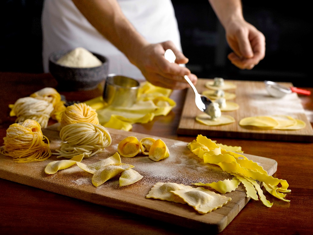 A rich variety of pasta is served at Dolce Vita.